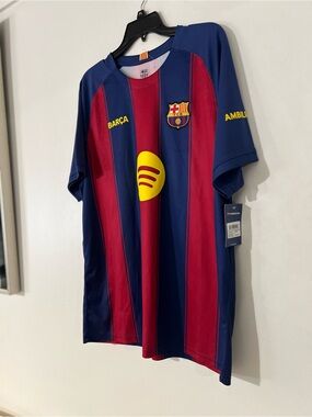 FC Barcelona Home Jersey - Navy & Red SZ XL